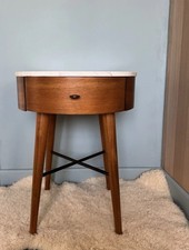 2 pack West Elm Penelope Marble Top Bedside Table Small RRP£1000 great condition