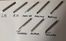 EMCO Unimat 3/4 Lathe Cutting Tool Set   (8 Types 60mm x 5mm Sq) *NEW *