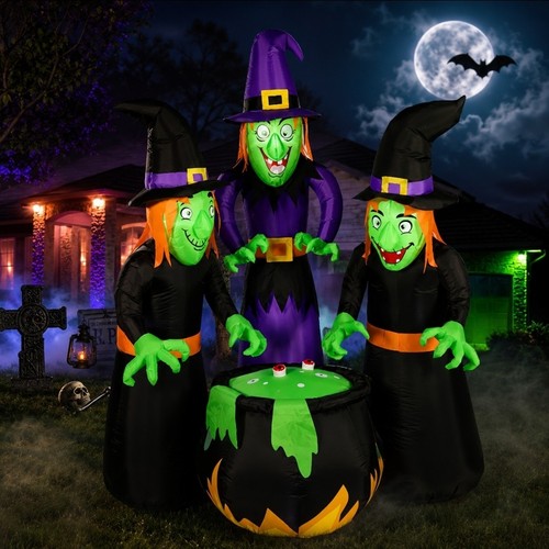 Halloween inflatable witch - halloween,