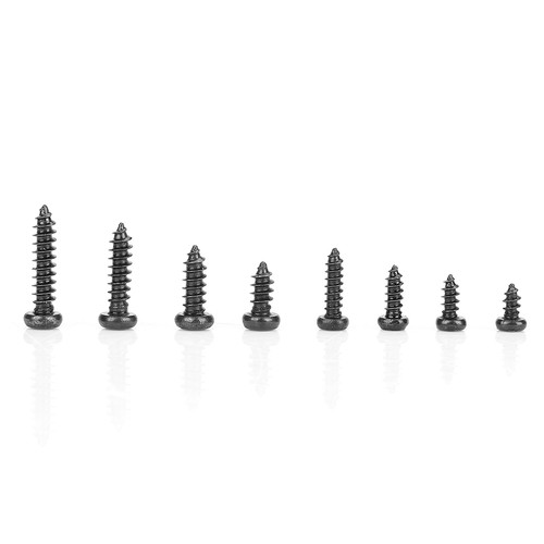 400pcs black 6 - m2/m2.6, cross