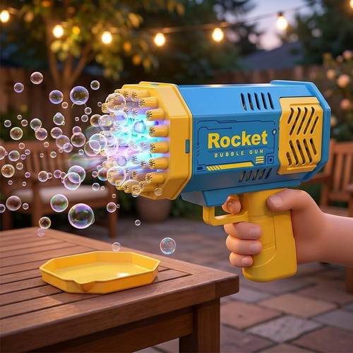 Rocket bubble gun blower - bubble,