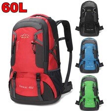 Hiking Camping Backpack Waterproof Nylon Outdoor Travel Luggage Rucksack Sport