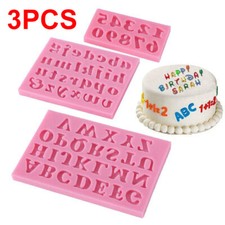 3X Chocolate Cake Mould Letter