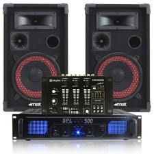 Pair 8" DJ Party Speakers with