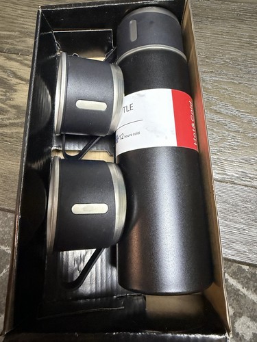 Vacuum flask set 500ml black - vacuum,