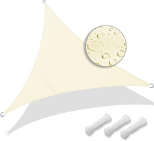 3X3X3M Sun Shade Sail, Waterproof Outdoor Garden Sails Triangle Canopy Patio Par