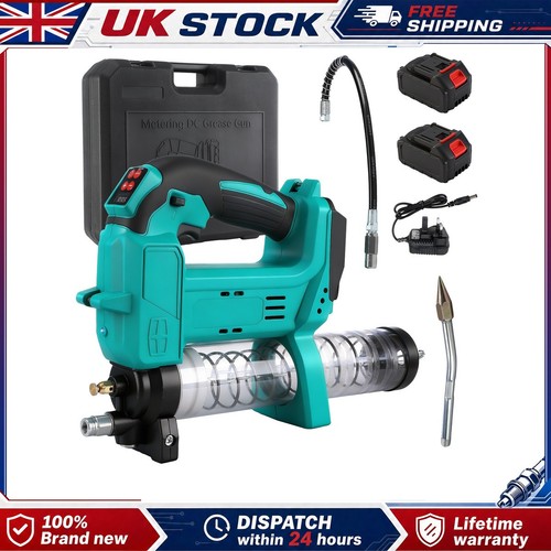 Cordless grease gun kit with - grease,