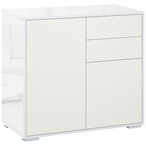 High gloss white sideboard - high,