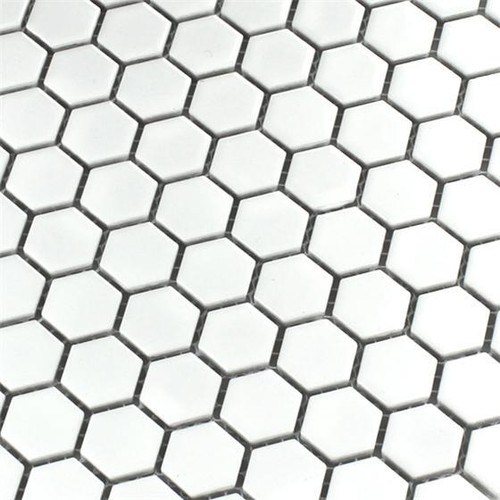 White hexagon matt - hexagon, wall