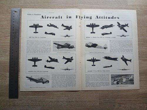 Ww2 silhouettes planes 1944 - silhouettes,
