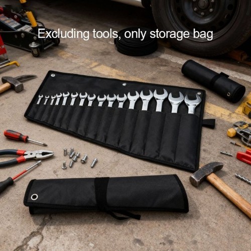 Black wrench roll organizer - wrench, 16