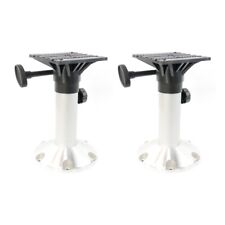 2 x Aluminium Height Adjustable Boat Seat Pedestal 34cm - 51cm By MiDMarine