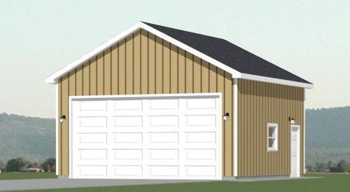 24x24 car garage - garage, 576