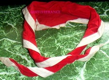 Scout Scarf No. 12 - Red With White Trim