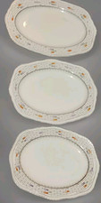 3 x Alfred Meakin Darleydale Van Dyke Ware Graduated Serving Plates RARE 1930s?