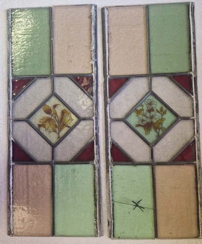 Stained glass panels spares - glass,