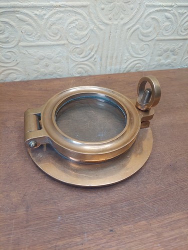 Vintage brass porthole - vintage,
