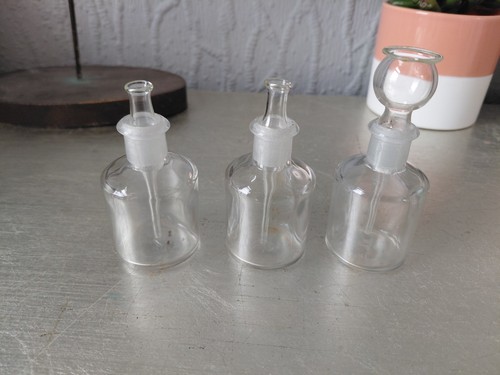 Old glass medical bottles - medical,