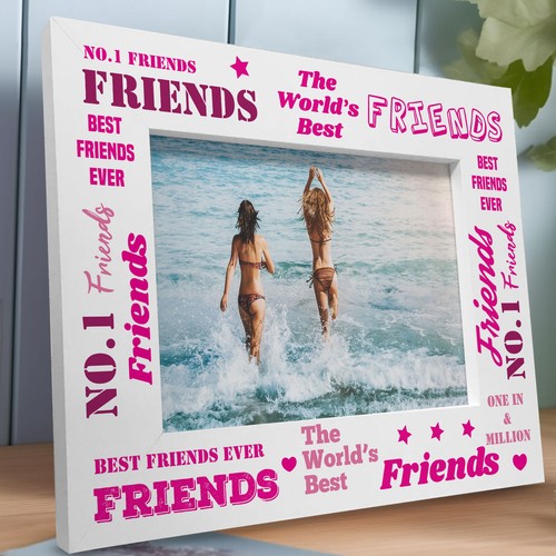 No1 friend wooden photo - friend,