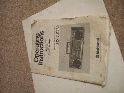 Stereo national cs750 - stereo,