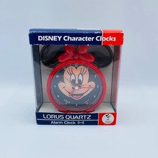 Vintage Disney Minnie Mouse Lorus Quartz Alarm Clock in Box Japan