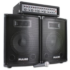 Pulse PA System For Singers – 10" Active Mixer Amp & Speakers, 200W