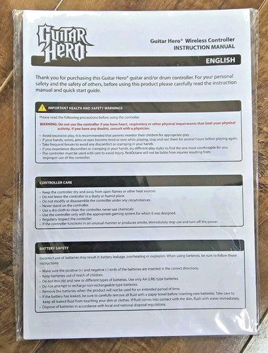 Xbox 360 guitar hero wireless - 360,