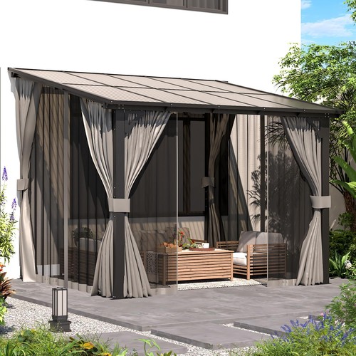 Wall mounted hardtop gazebo - hardtop,