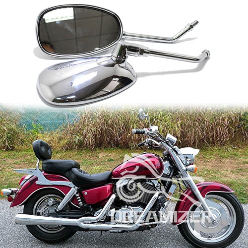 Chrome motorcycle oval side - oval,