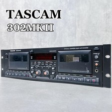 TASCAM 302MKII Professional Dual Cassette Deck 3U Rackmount Dolby B/C HX Pro