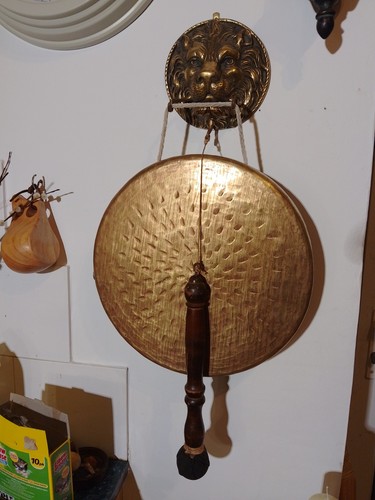 Large vintage brass - large, wall