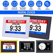 7" Large Dementia Clock