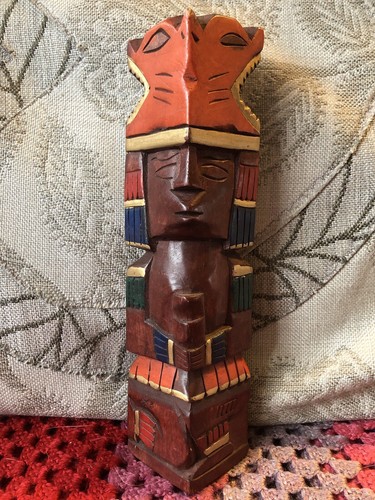 Mayan totem pole vintage - vintage,