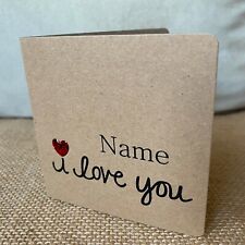 Handmade personalised