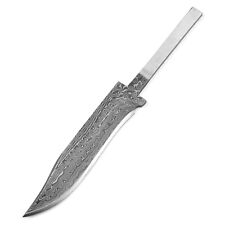 Handmade Damascus Damascus Blade, Hand Forged Damascus Blank Blade 715EA