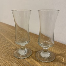 Vintage Set of 2 Clear Glass