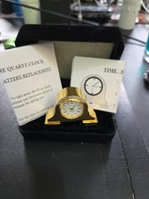 Miniature Quartz Brass Clock