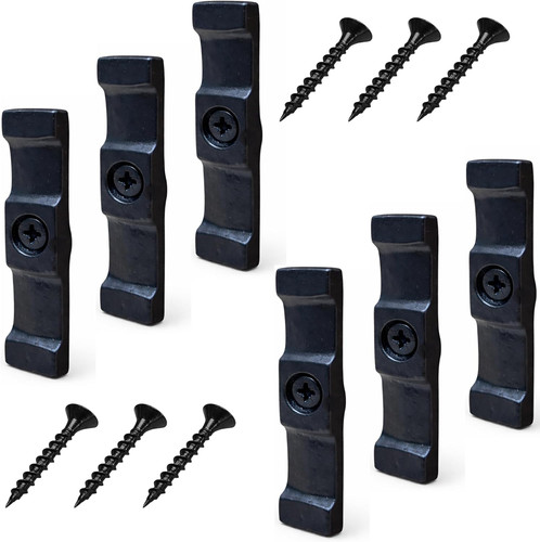 Black coated turn buttons - coated,