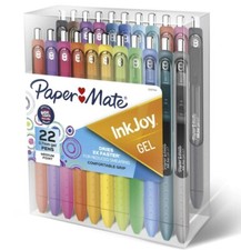 Papermate Inkjoy Gel Pens 22 Assorted Colors  New In  Pack 2088416
