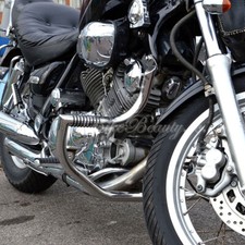 SP Yamaha Virago XV 1100 / XV1000 Mustache Crash Bar Engine Guard with PEGS