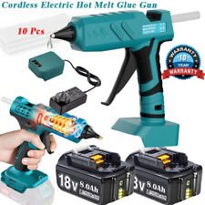 Cordless Hot Melt Glue Gun & 10x Sticks For Makita 18V / Battery Set / Charger