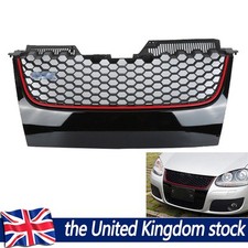 For VW Golf GTI MK5 2005-2008 Main Centre Grill Front Hood Bumper Grille Black