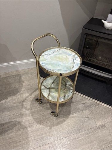 Vintage hostess trolley - hostess, marble