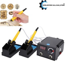 Adjustable Pyrography Tool Digital Display Wood Burning Craft Machine Tools