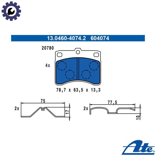 Brake pad set - brake,