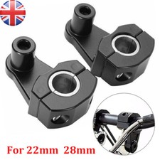 2x Black Motorcycle Handlebar