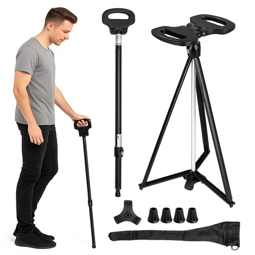 Walking stick with seat - stick,