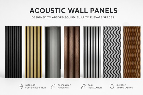 Multi pack acoustic slat wood - pack,