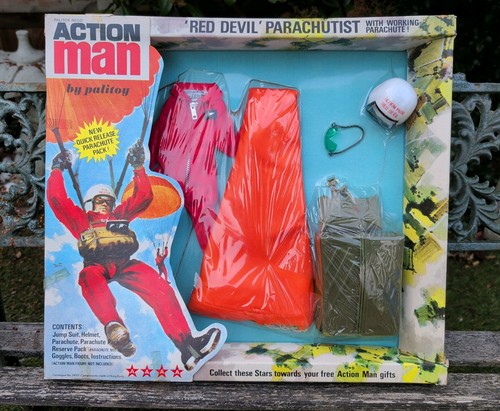 Vintage action man red - vintage,