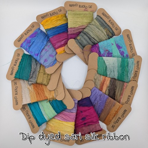 Sari silk ribbon - silk, ribbon,